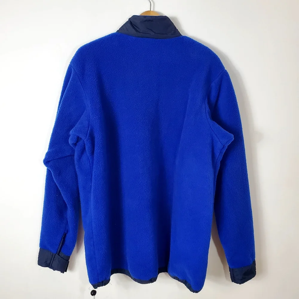 Vintage MEC Snap Button Polartech Fleece Deep Blue - Picture 3 of 9